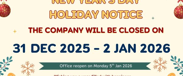 New Year Holiday Notice 2026